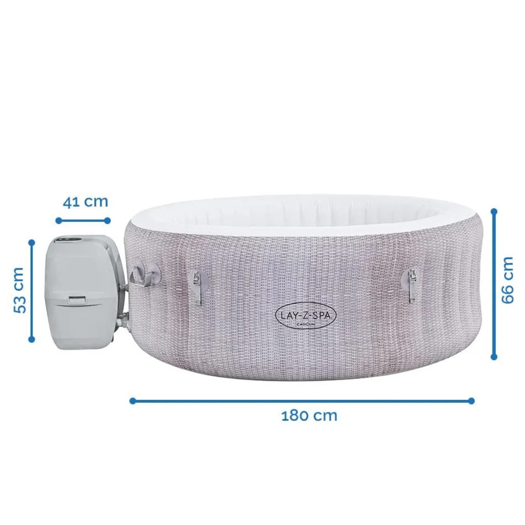 Banheira Ofurô Spa Inflável 669L + Bomba Filtrante Aquecedora