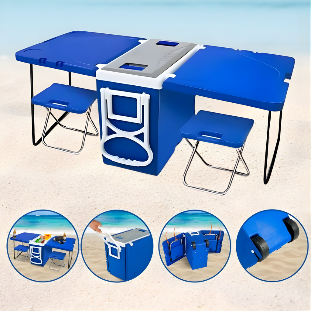 Caixa Térmica Praia Express 32L 5 em 1 - Férias e Breja Gelada