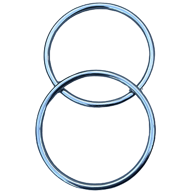 Estribo Em Aço Inox Salva-Vidas Com Destorcedor - Para Selas e Arreios