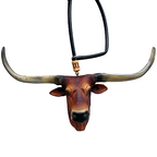 Enfeite Retrovisor Boi Long Horn + Mini laço