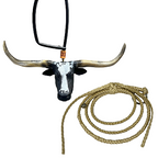 Enfeite De Retrovisor Long Horn Texas + Mini Laço