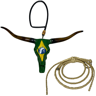 Enfeite Retrovisor Boi Long Horn