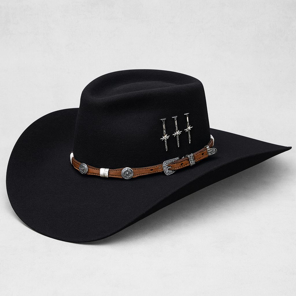 Chapeu 3 Cravos Americano Preto (exclusivo)