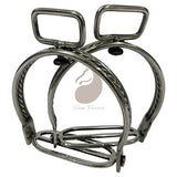 Estribo Em Aço Inox Salva-Vidas Com Destorcedor - Para Selas e Arreios