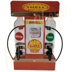 Pingometro Posto de Combustível Colorido para Cachaça em Madeira com 1 Copo para Área de Churrasco