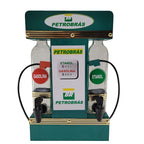 Pingometro Posto de Combustível Colorido para Cachaça em Madeira com 1 Copo para Área de Churrasco